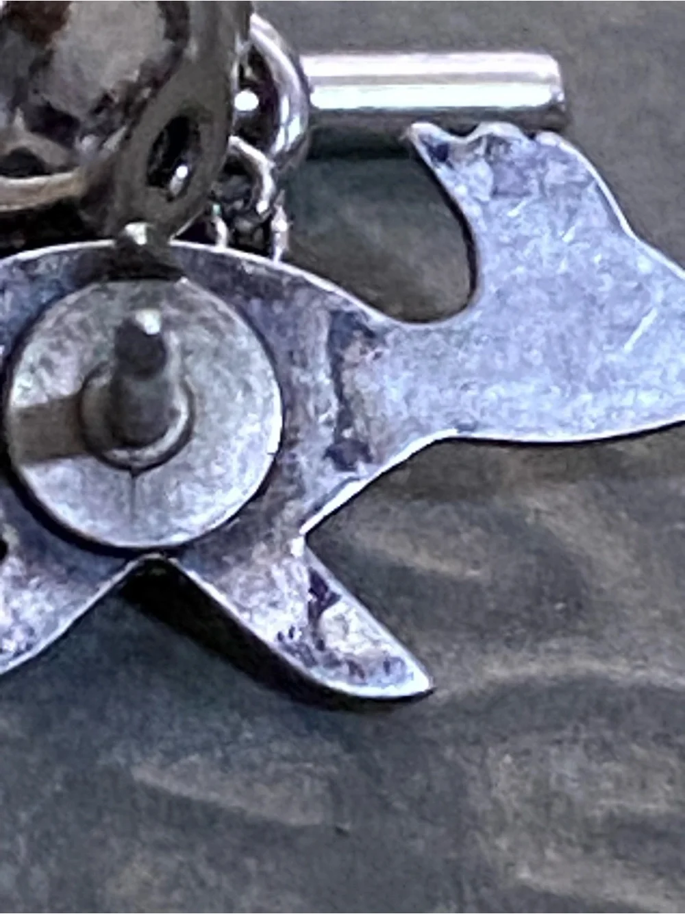Native American Bell Trading 925 Sterling Hemitite Roadrunner Bird Tie Tack